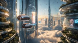 未来都市-雲の上の街