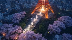 東京タワーに集まる神々