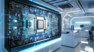 研究所にある巨大な半導体