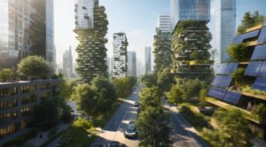 緑のカーテン未来都市